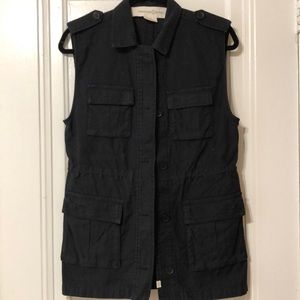 Treasure & Bond Button Up Black Vest